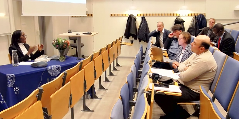 Dr Kagoyire while defending her PhD thesis.png