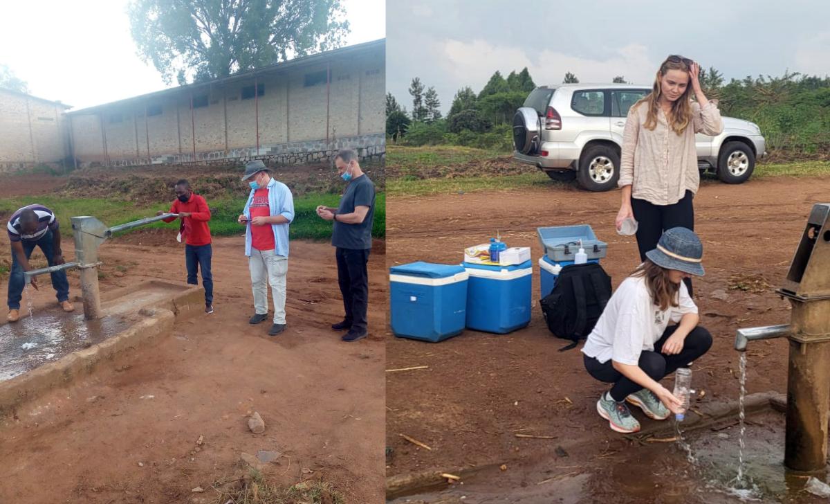 Ngendahayo, together with a research team, during data collection on groundwater.jpg